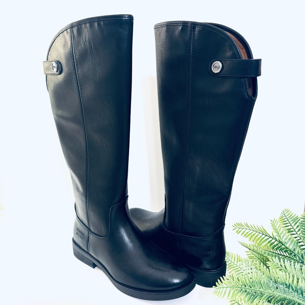 FRYE AND CO. Women's Kellie Button Tall Knee High Black  Boot Sz 7 - Picture 3 of 15